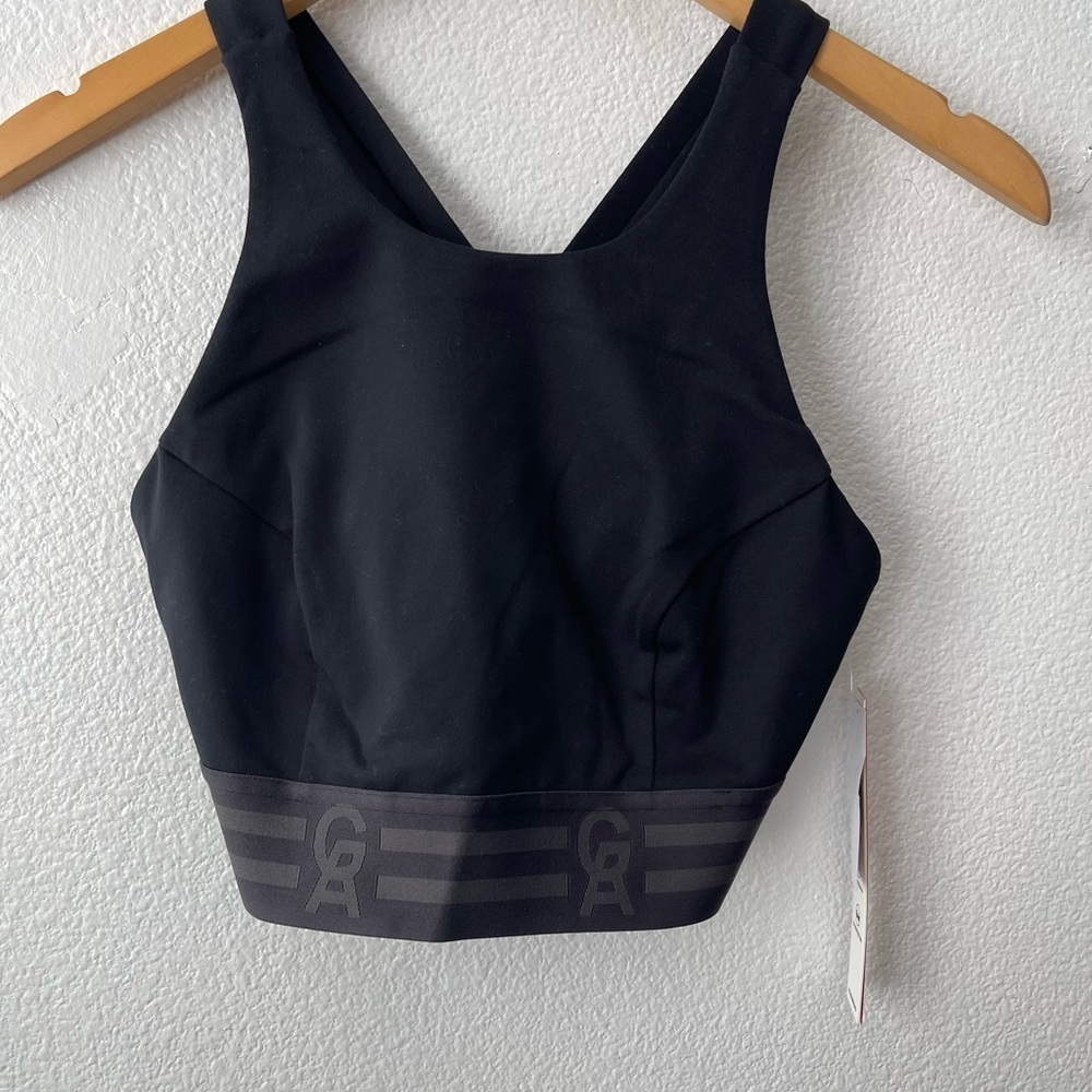 Good American Crossback Icon Bra NWT Women’s Sz 2 US Medium Black - Picture 3 of 8